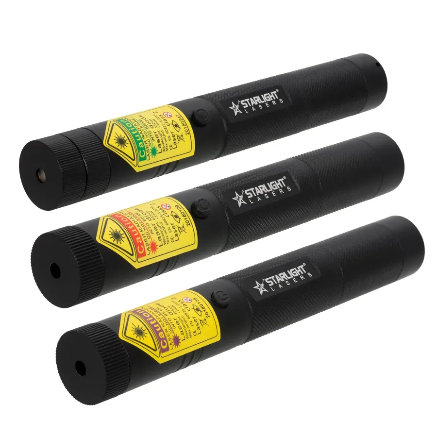 Pack de tres punteros láser Pro G1 verde, R1 rojo y V1 violeta